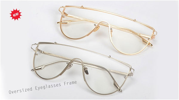 1ROYAL GIRL Women Designer Sunglasses Vintage Rimless Square men Sun glasses ss728