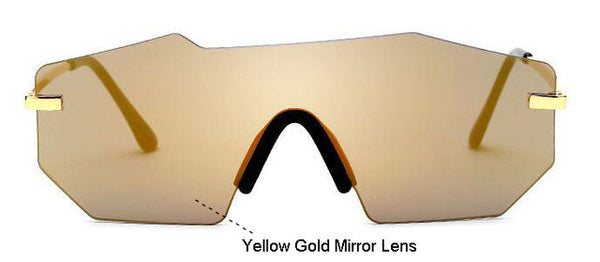 1ROYAL GIRL Women Designer Sunglasses Vintage Rimless Square men Sun glasses ss728