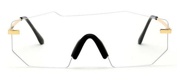 1ROYAL GIRL Women Designer Sunglasses Vintage Rimless Square men Sun glasses ss728