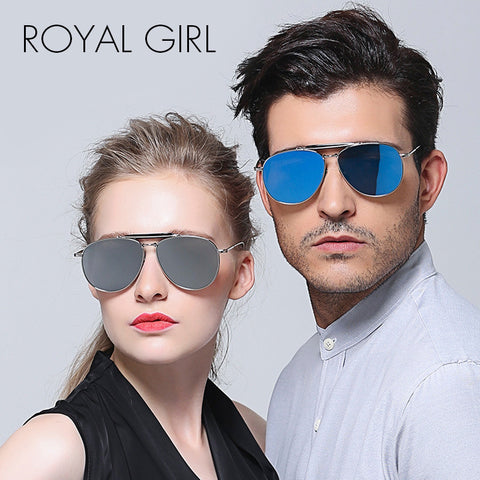 ROYAL GIRL New Fashion Reflective Sunglasses Women Brand Designer Mujer Vintage