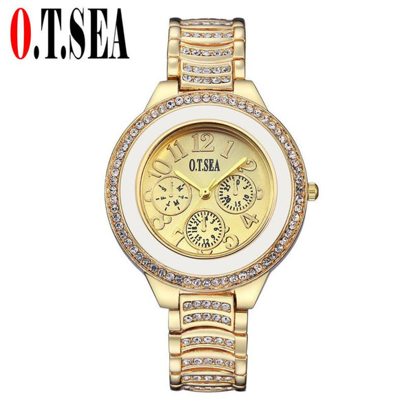 O.T.Sea Fashioh Women Wrist Watches Brand Luxury Ladies Dress Quartz Watch Clock