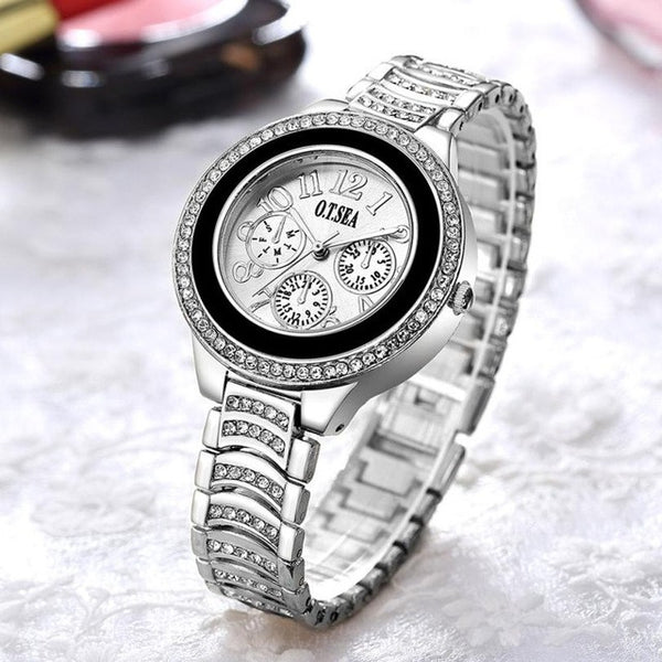 O.T.Sea Fashioh Women Wrist Watches Brand Luxury Ladies Dress Quartz Watch Clock