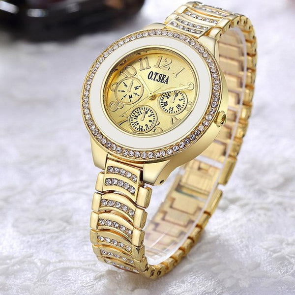 O.T.Sea Fashioh Women Wrist Watches Brand Luxury Ladies Dress Quartz Watch Clock