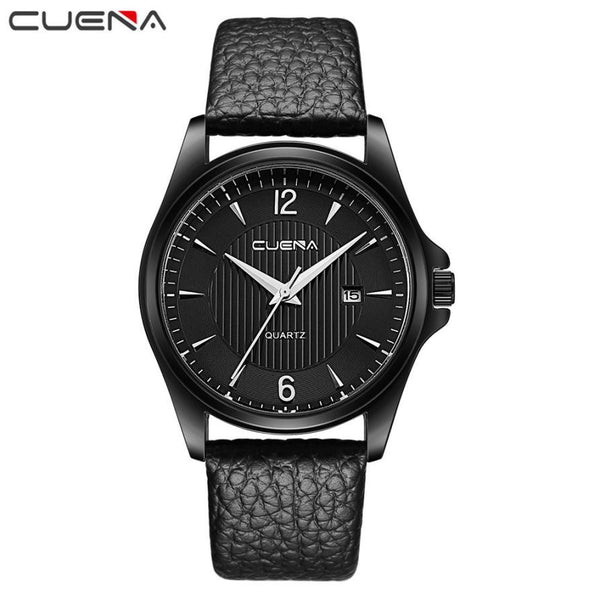 CUENA Brand Watches Men relojes hombre 2017 New Arrival Leather Band Quartz