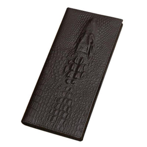 JINBAOLAI Men's Wallet Bifold Long Wallet Men Leather Credit/ID Card
