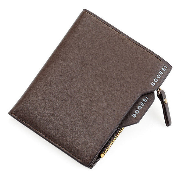 New arrival Solid Mens Faux Leather Wallet With ID credit Card holder