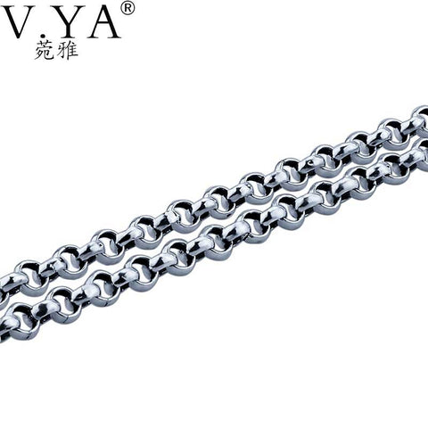 100% Pure Silver men/women necklace Wholesale 925 Sterling Silver necklace.