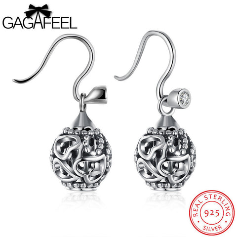 GAGAFEEL Pending For Women Hollow Ball Heart Dangle Earrings
