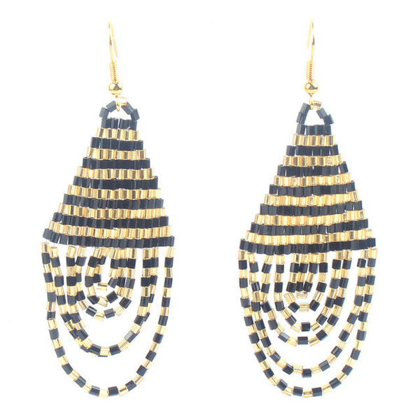 V.YA Friendship Seed Beads Earrings for Woman Ladies Bohemia Style
