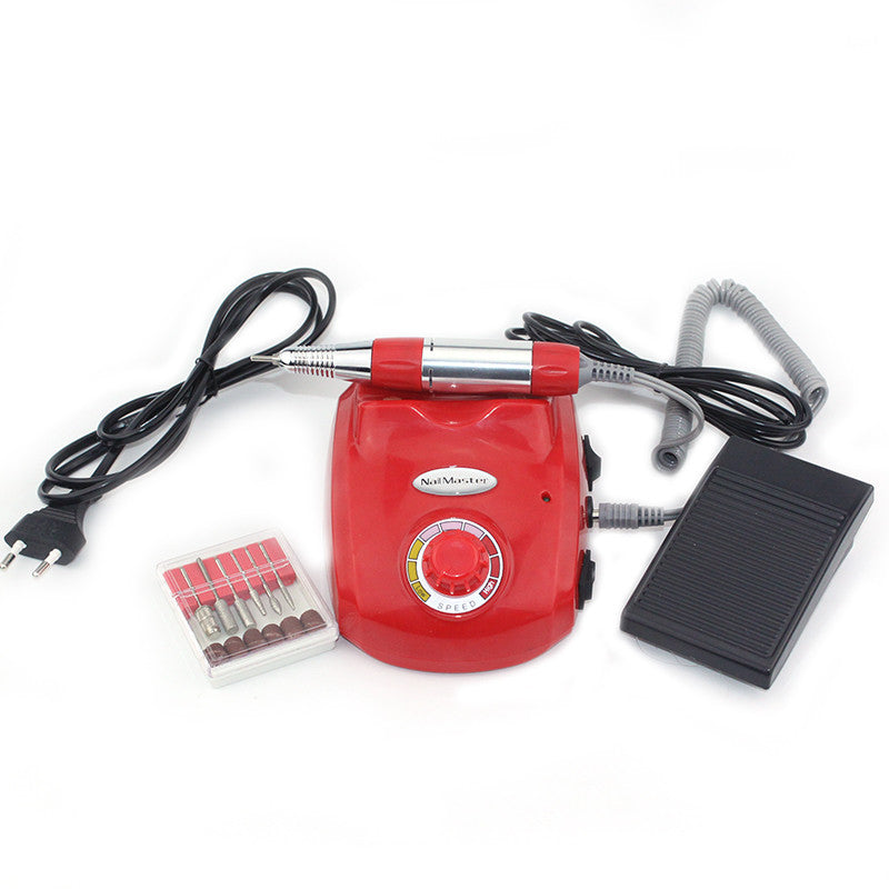 30W Red Professional Electric Nail Art Drill Machine Nail Equipment Manicure Pedicure