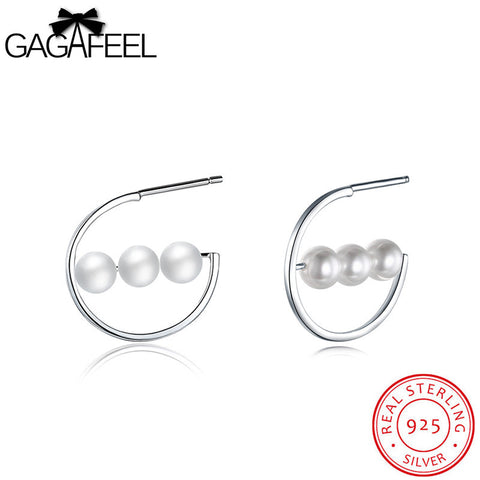 GAGAFEEL Imitation Pearl Earrings For Women Pending Stud Ear Jewelry