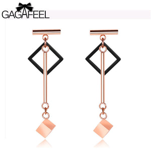 GAGAFEEL Geometric Statement Dangle Earrings For Women Jewelry Stainless