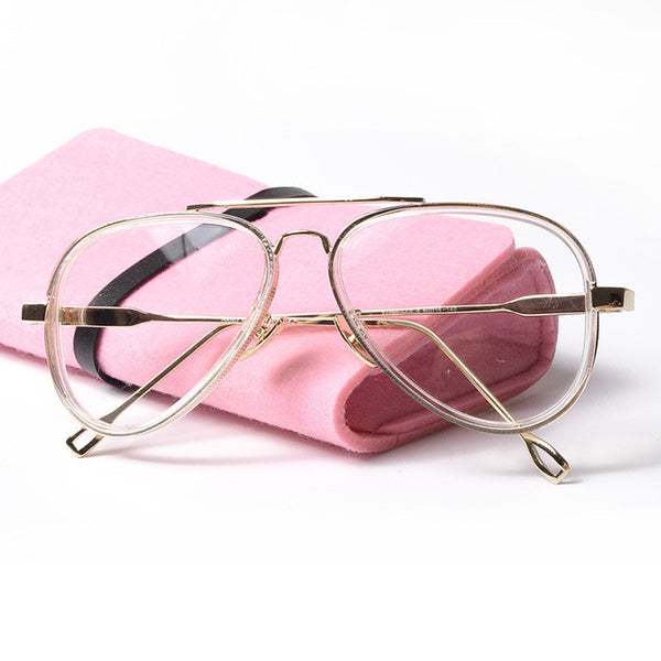ROYAL GIRL Women Designer Eyeglasses Frames Vintage Clear Lens Glasses Men Spectacles Sunglasses