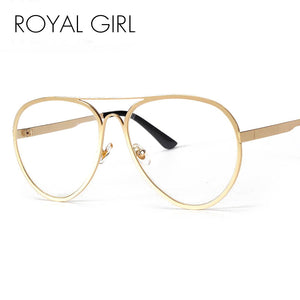 ROYAL GIRL 2017 NEW Sunglasses Eyeglasses Frames Top Flat Women Metal