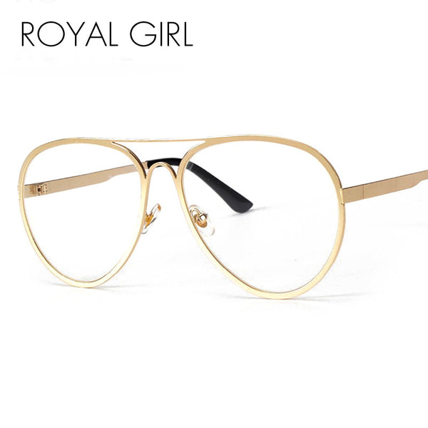 ROYAL GIRL 2017 NEW Sunglasses Eyeglasses Frames Top Flat Women Metal