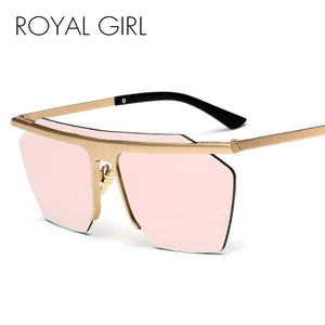 ROYAL GIRL New Women Sunglasses Brand Designer Metal Frame Cool Oversized Mens