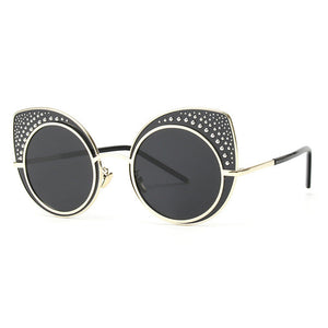 Royal Girl Fashion Cat Eye Sunglasses Women Brand Designer Retro Steampunk