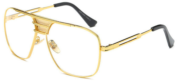 ROYAL GIRL High Quality Men Vintage Sunglasses Women metal frames shades