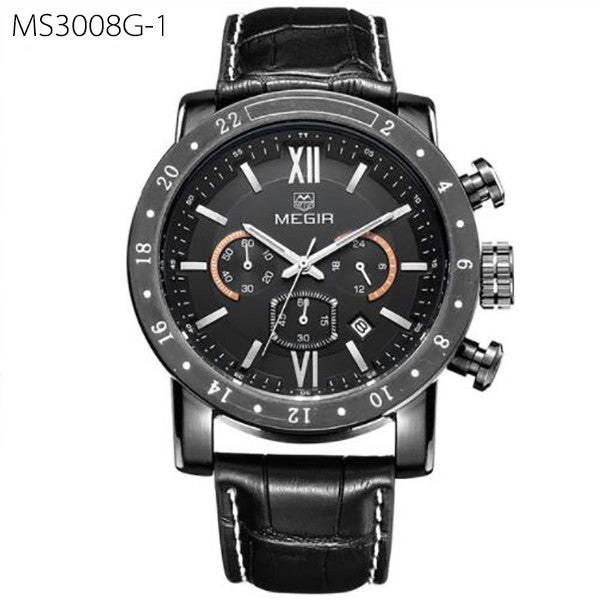 Men Watch Big 3D Dial Display Men Military Wristwatch Clock Waterproof Luminous
