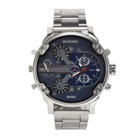Men's Fashion Luxury Watch Stainless Steel Sport Analog Quartz Mens Wristwatches