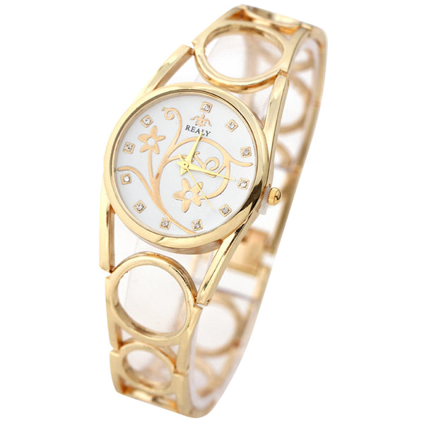 Fashion Strap Bracelet Watch Round Dial Bracelet Table Women 's Watches