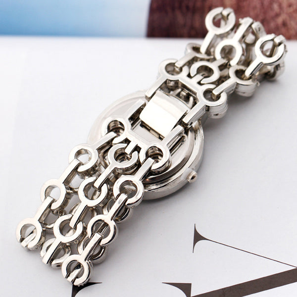 Fashion Strap Bracelet Watch Round Dial Bracelet Table Women 's Watches