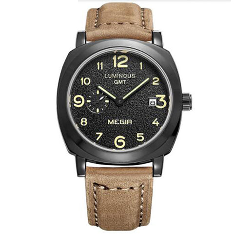 Brand Business Watch Fashion Luxury Leather Men Quartz Watches