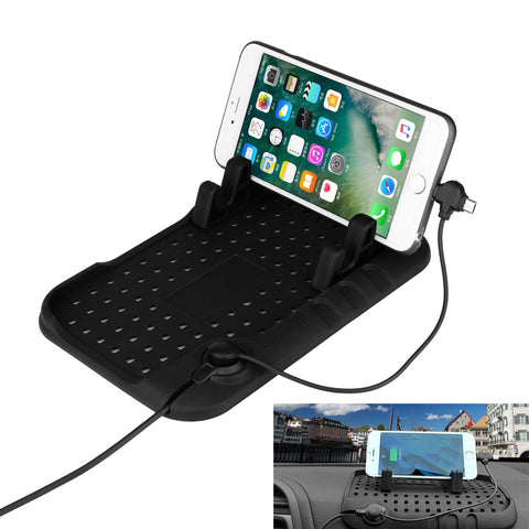 Car Phone Holder Non-slip Console Charging Mat Stand Magnetic Charge
