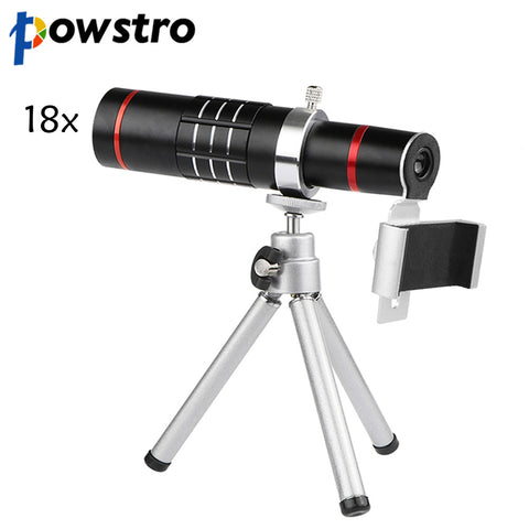 18X Optical Zoom Phone's Telescope Camera Lens POWSTRO No Dark Corners Mobile