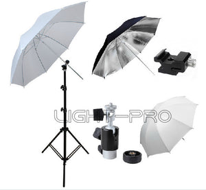 Godox Photo Camera Flash Speedlite 2M Stand 33" Umbrella Kit for NIKON SB-600