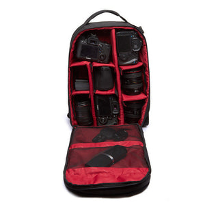 Video Photo New Black Camera Backpack Waterproof Nylon Shoulders Bag Laptop