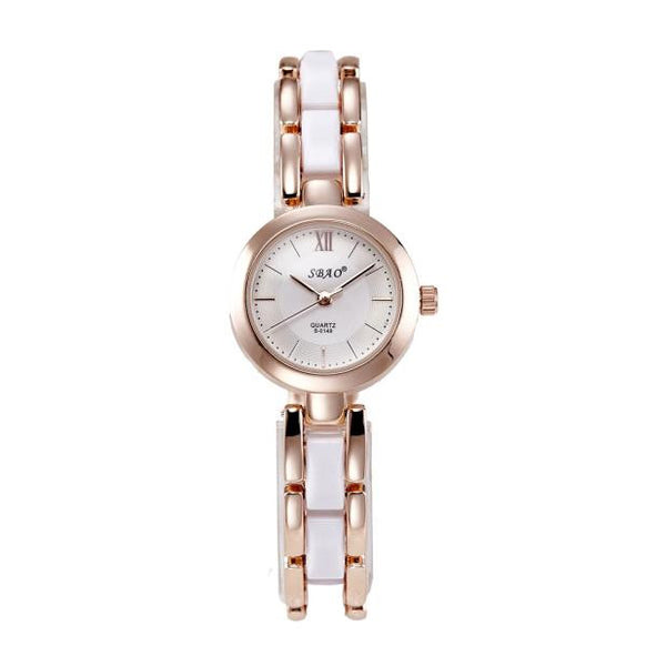 New Crystals Quartz Diamond Women Analog Wrist Fashion Bracelet Watch