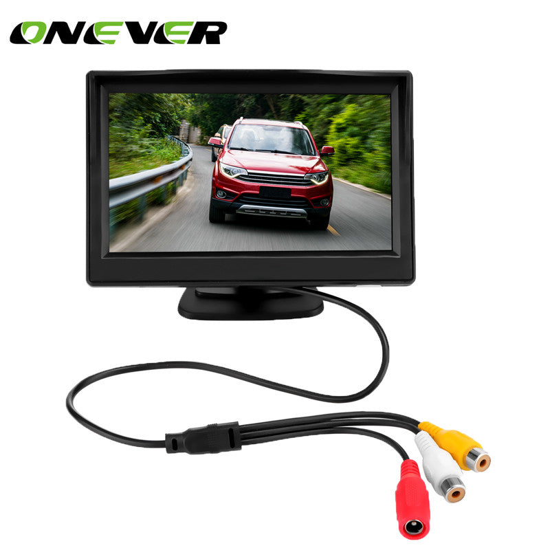 5 Inch Car Parking System Kit Rearview Backup Reverse Camera Waterproof Night