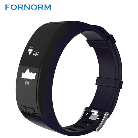 FORNORM P5 Bluetooth 4.0 Smart Bracelet Pedometer Watches Blood Pressure Monitor