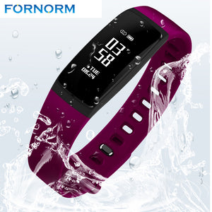 FORNORM Bluetooth 4.0 Smart Watch V07 Blood Pressure Heart Rate Call Alert