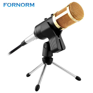 Fornorm Professional USB Condenser Microphone Volume Adjustment Reverberation