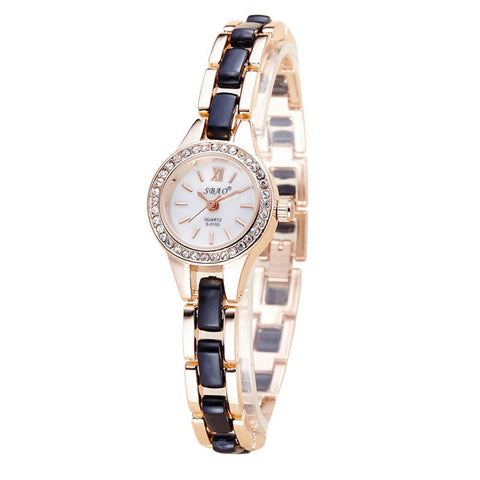 SBAO Fashion High - end Watches Round Dial Bracelet Table Women 's Watches