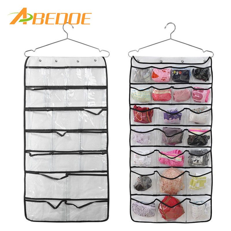Dual-sided 42 Pocket Gadget Organizers Accessories Hanging Closet Storage