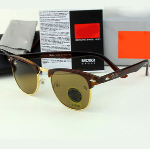 3016 clubmaster Ray ben sunglasses with logo and original box brand designer