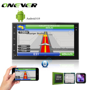 Onever 7" Android Autoradio GPS Bluetooth Car Stereo Player Capacitive Touch Screen