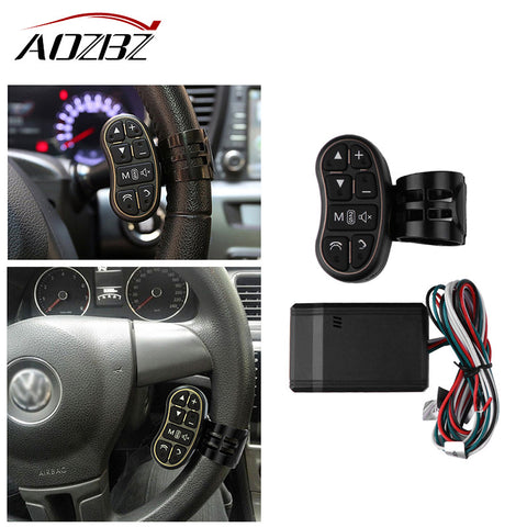 AOZBZ Car DVD GPS Player Steering Wheel Remote Controller Key Button
