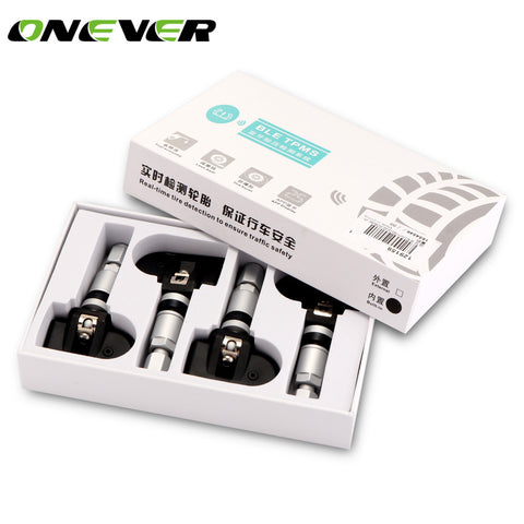 Onever Bluetooth 4.0 Car Tire Pressure Alarm Monitor System TPMS Support