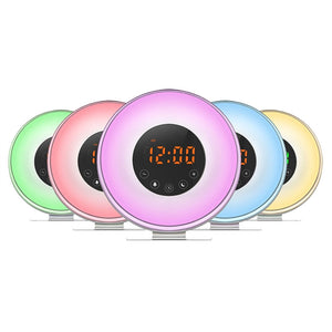 LED Alarm Clock Wake Up Light Alarm Clock Sunrise Simulation Alarm Clock