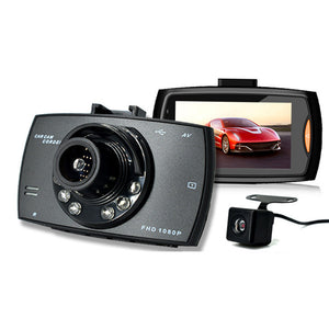 2.7 Inch Car DVR Camera Full HD 1080P 140 Degree Wide Angle Dual Lens Night Vision